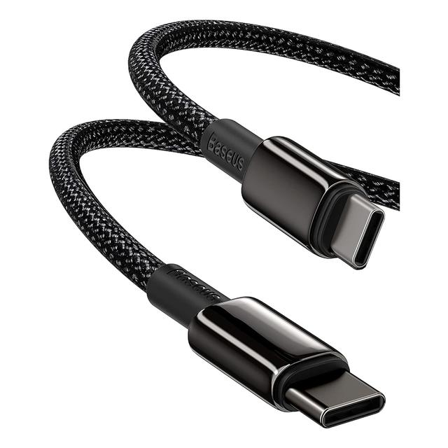 Imagem do produto Cabo USB C, Baseus 100W PD3.0 para Carregamento Rápido Trançado em Nylon